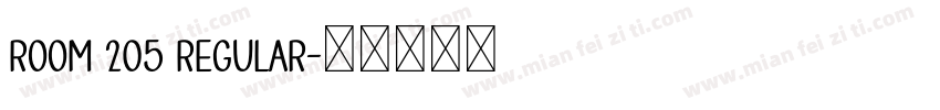 Room 205 Regular字体转换